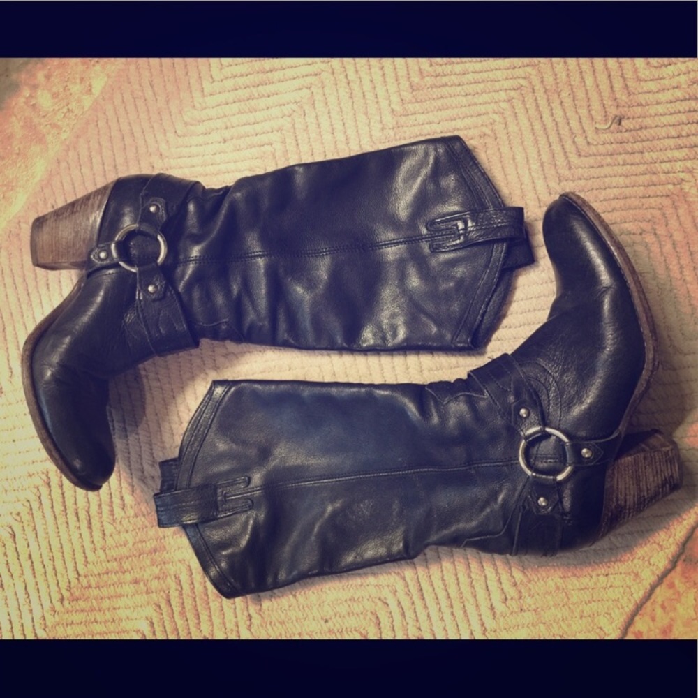 Frye harness boots